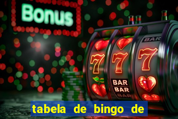 tabela de bingo de 1 a 100